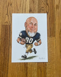Personalized Football Caricature - Custom ND Player Portrait
